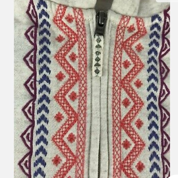 Roxy Girl Size 14/16 Zip-up Hoodie Sweatshirt - Picture 7 of 8